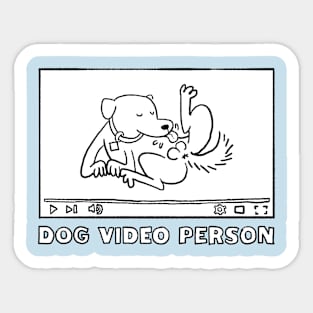 DOG VIDEO PERSON Sticker